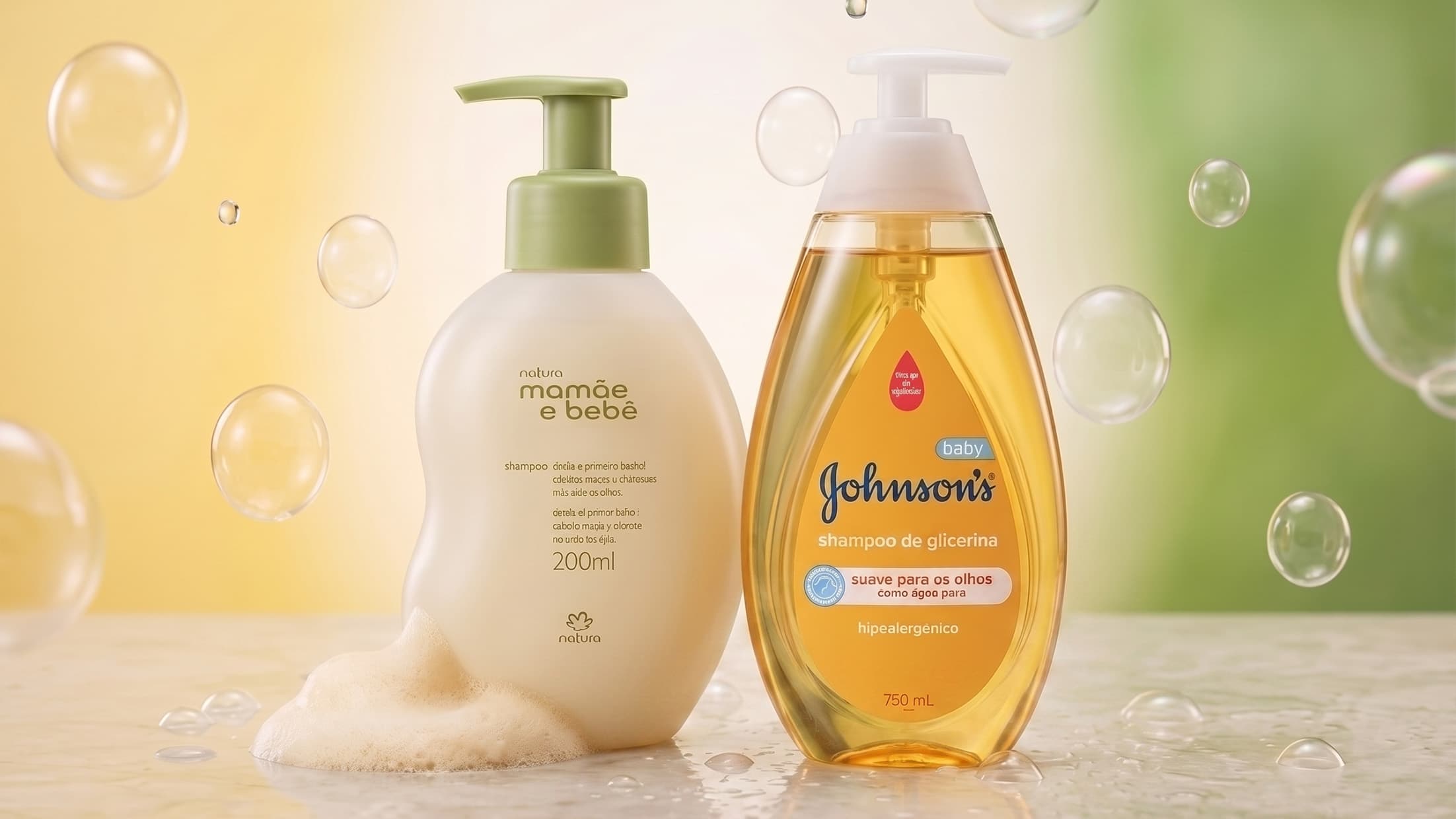 Melhor shampoo infantil: Johnson's ou Mamãe & Bebê (Natura)?