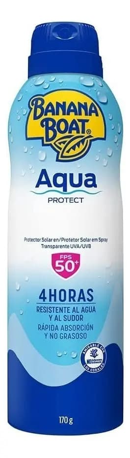 Protetor Solar Banana Boat Aqua Protect FPS50 em Spray
