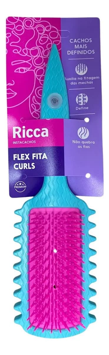 Escova Flex de Fitagem Ricca Curls — Cachos Definidos