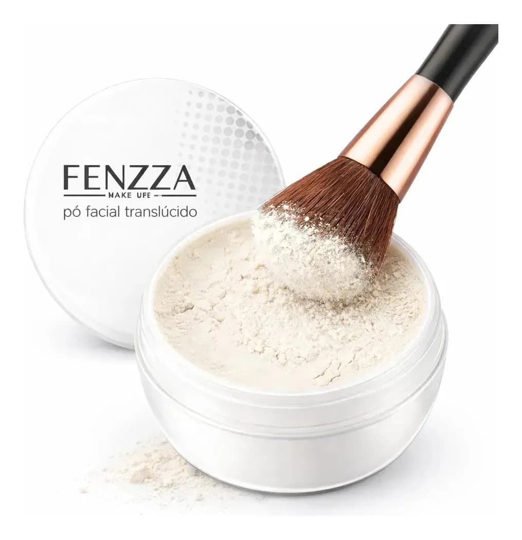 Pó Translúcido Solto Fenzza Selar Maquiagem - Branco