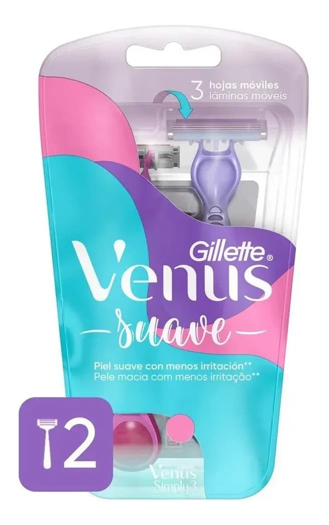 Gillette Venus Sensitive Aparelho Recarregável 2 Unidades
