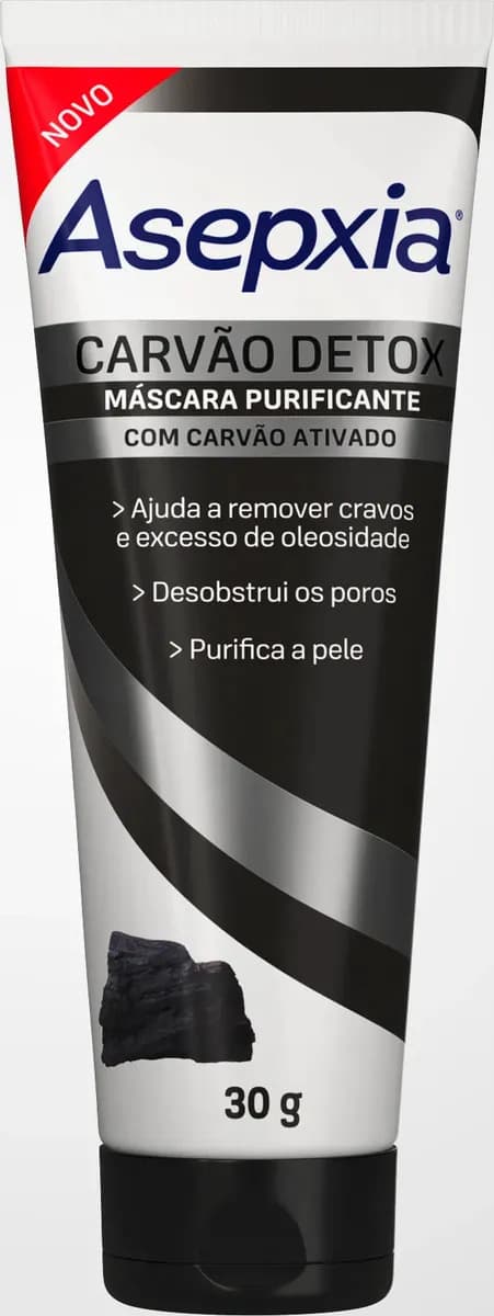 Máscara Peel Off Carvão Detox Asepxia 30g