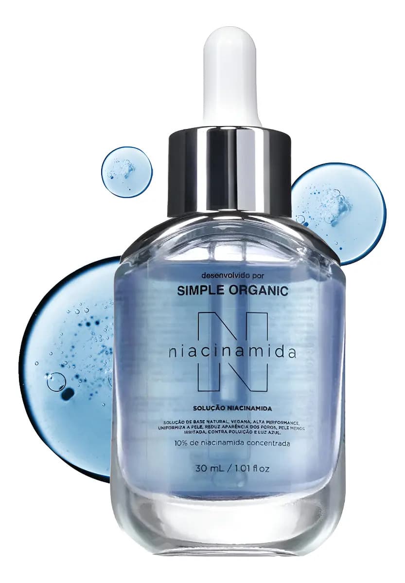 Sérum Niacinamida Simple Organic — Solução Facial 30ml