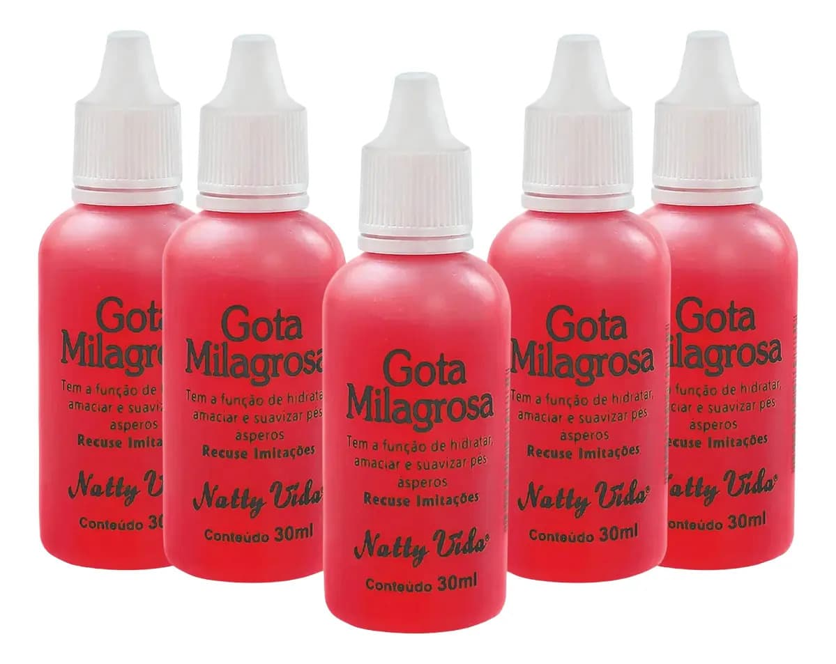 Gota Milagrosa Hidratante para os Pés Combate Rachaduras (Kit 5)