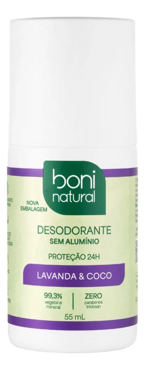 Boni Natural Desodorante Roll-on Vegano Lavanda Coco 55ml