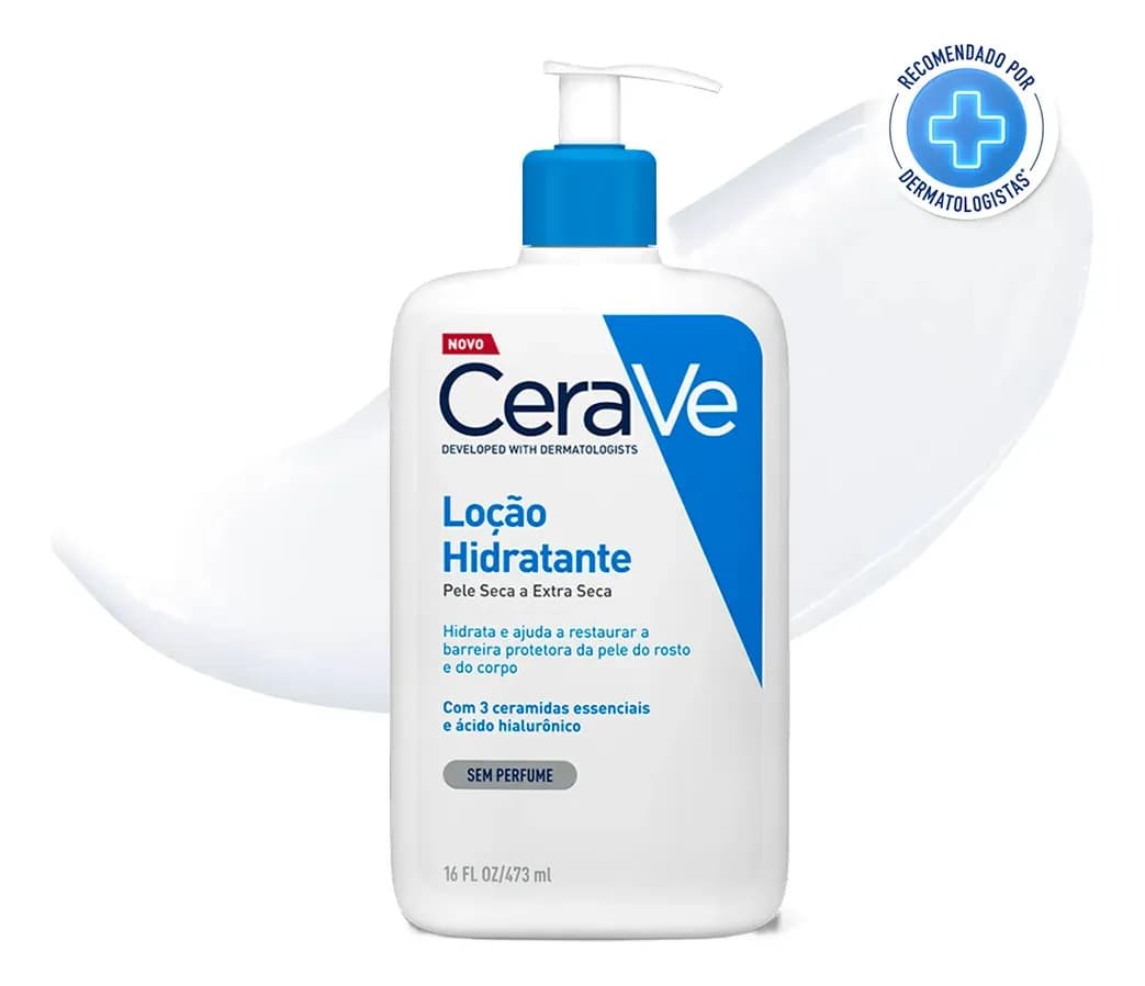 CeraVe Loção Hidratante Corporal Sem Perfume 473ml