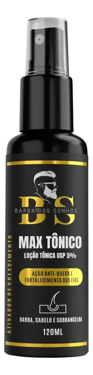 Tônico Ativador de Crescimento Barba, Cabelo e Sobrancelha Max