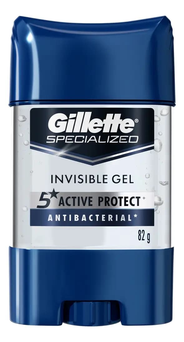 Gillette Specialized Gel Antibacterial Antitranspirante 82g