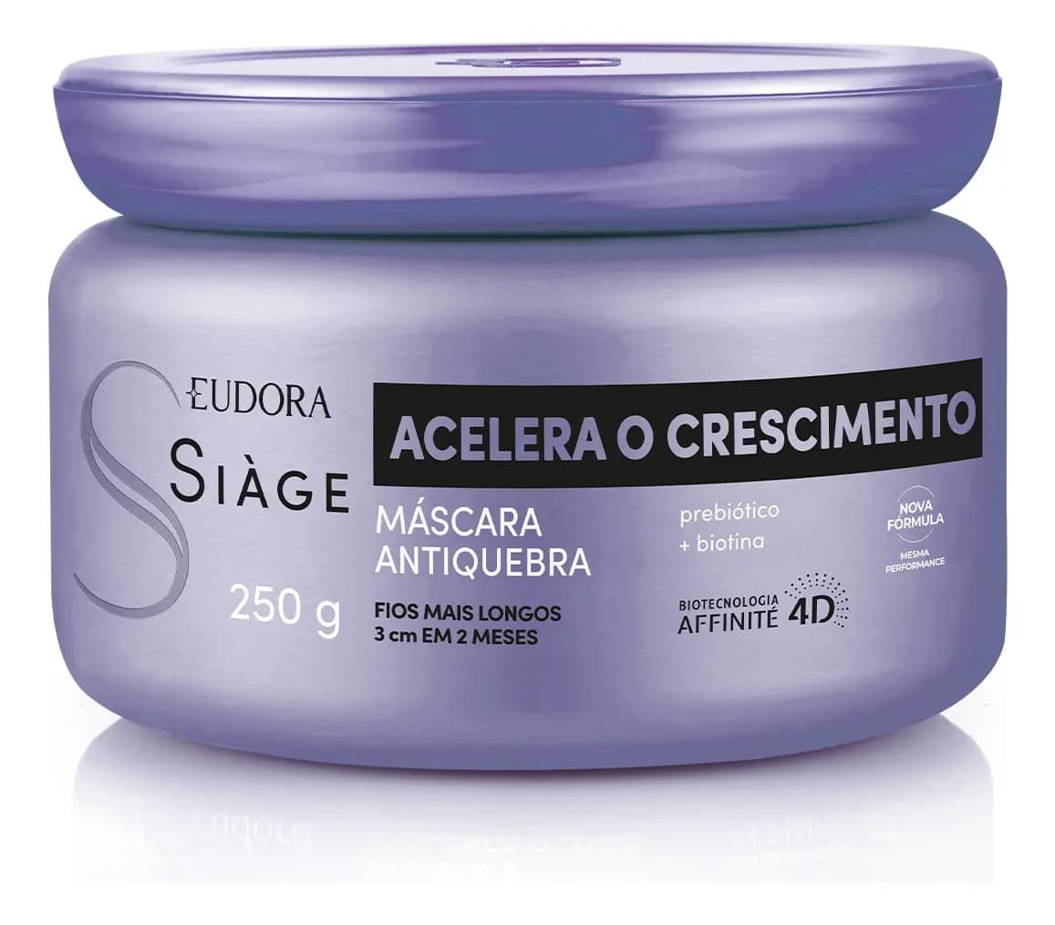 Eudora Siàge Máscara Acelera o Crescimento Antiquebra 250g