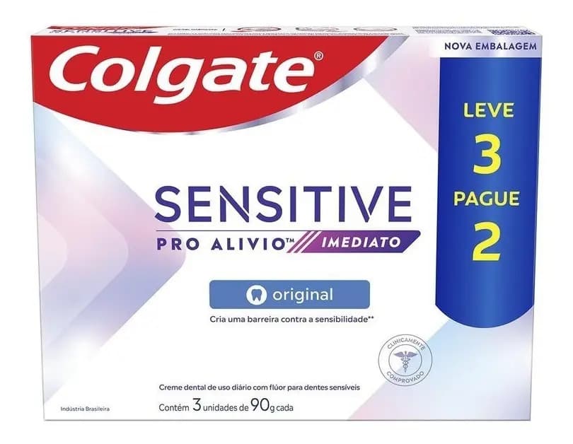 Colgate Sensitive Pro Alívio Imediato 90g (3 unidades)