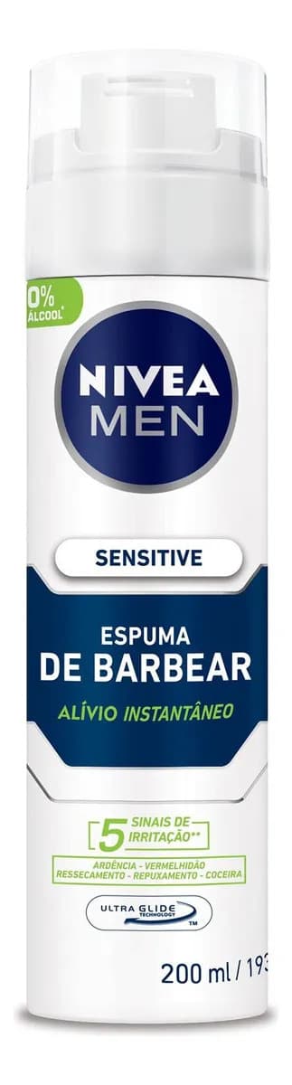 Espuma de Barbear Nivea Men Sensitive 200ml