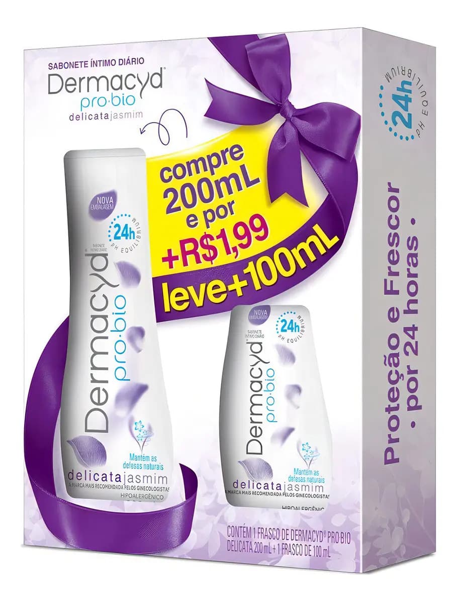 Kit Sabonete Líquido Íntimo Dermacyd Delicata