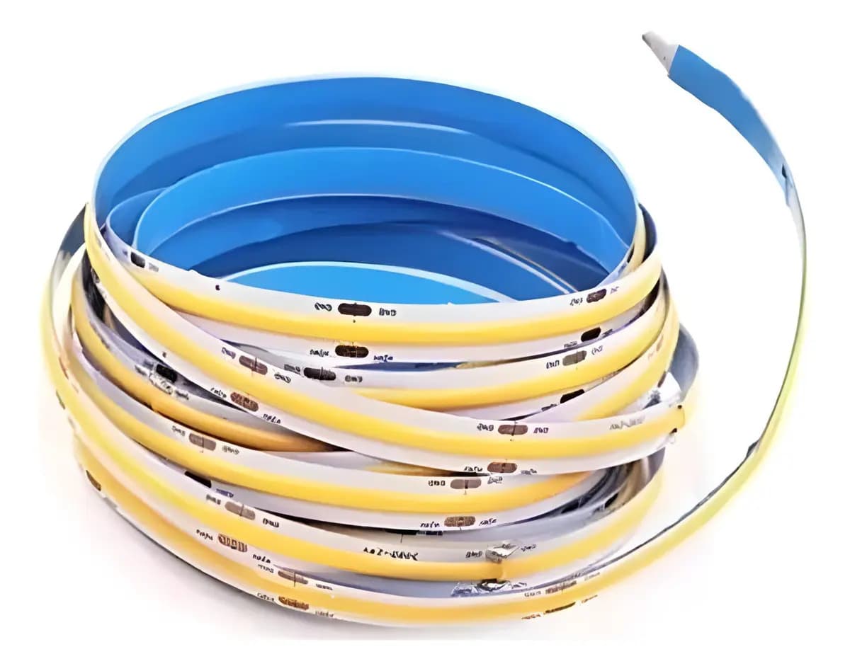 Fita LED COB Goldensky Branco Quente 3000K 5m 252 LEDs/m 12V IP20