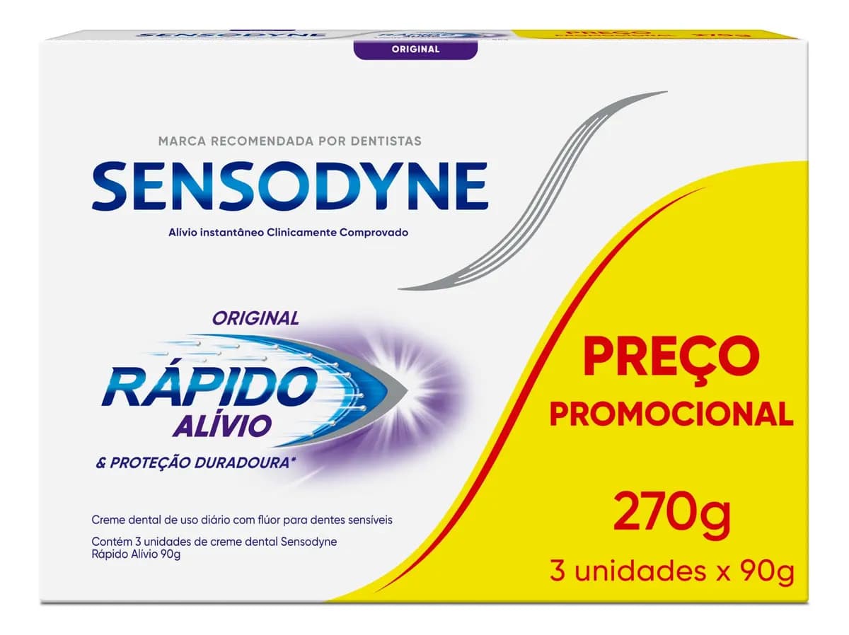 Sensodyne Rápido Alívio 90g (leve 3 pague 2)