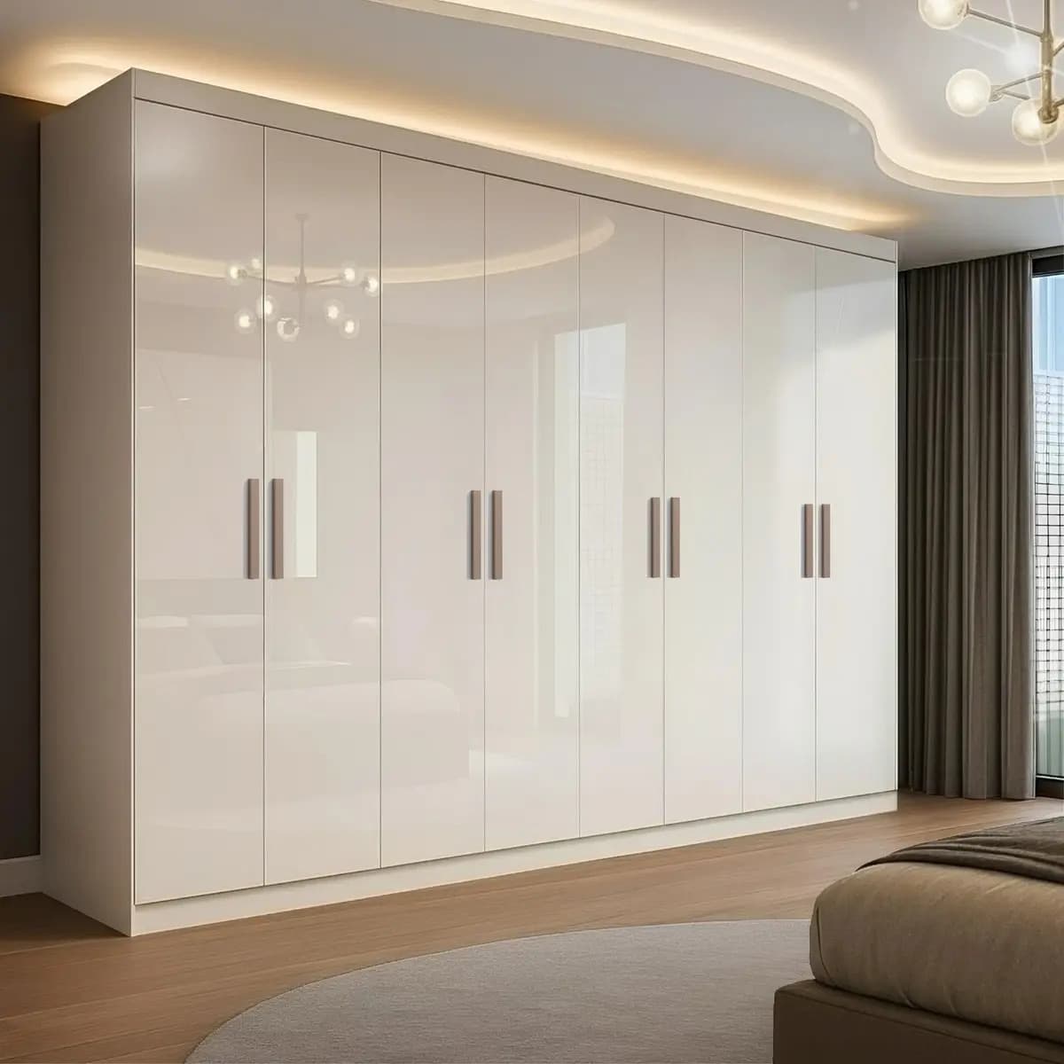 Guarda-roupa Casal Paris 8 Portas 4 Gavetas Espresso Móveis