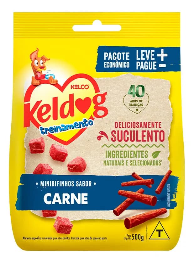 Bifinho Keldog Carne para Cães 500g
