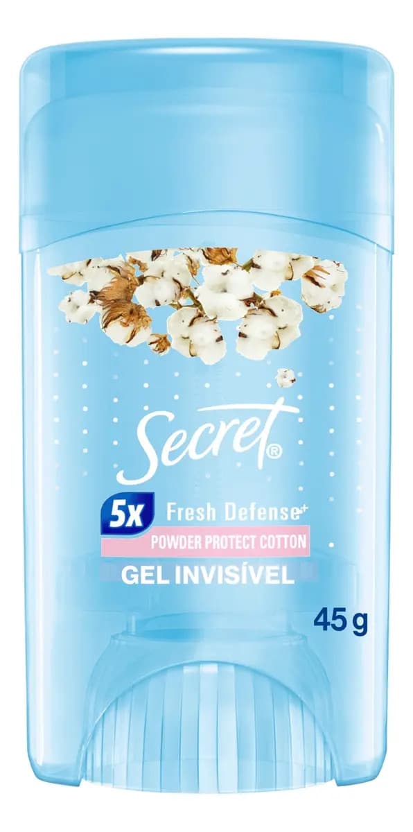 Secret Gel Antitranspirante Proteção Algodão 45g