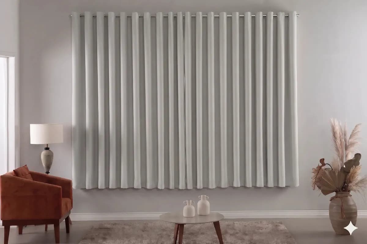 Cortina Blackout Liso 2,00x1,80 Blecaute Cor Gelo
