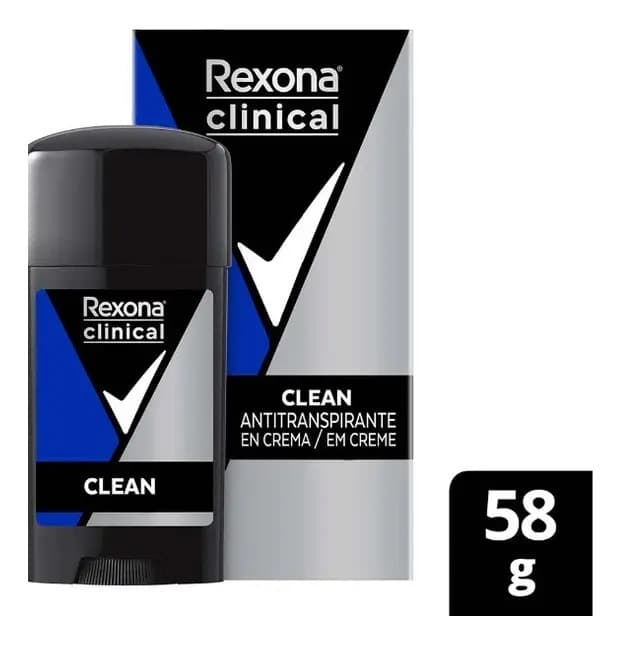 Rexona Clinical Antitranspirante Creme Clean 58g
